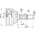 Шрус граната OPEN PARTS BKLDM 2771738 CVJ5021.10 A6 FQMM8