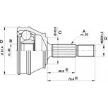 Шрус граната OPEN PARTS CVJ5030.10 4PVLL0Q 2771742 3ZA3 98