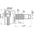 Шрус граната OPEN PARTS Fiat Marea (185) 1 Универсал 1.6 103 л.с. 2000 – 2002 CVJ5210.10 HN1MQQ3 QIG 3Q1