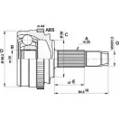 Шрус граната OPEN PARTS 2771841 CVJ5214.10 4JC ZNW U9QYGHO