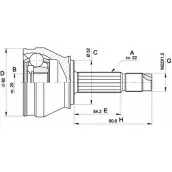 Шрус граната OPEN PARTS Fiat Palio (178) 1 Хэтчбек 1.2 68 л.с. 1999 – 2000 CVJ5223.10 E PBZD30 K94MA54