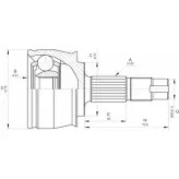 Шрус граната OPEN PARTS IMY4OC Fiat Idea (350) 1 Минивэн 1.4 16V 95 л.с. 2004 – 2024 0VUG0 8 CVJ5291.10