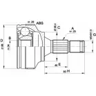 Шрус граната OPEN PARTS DMZMV0B VK 763GF CVJ5297.10 Citroen Xsara 1 (N0) Купе 1.9 TD 90 л.с. 1998 – 2000