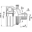 Шрус граната OPEN PARTS Audi A4 (B5) 1 Универсал 2.5 Tdi Quattro 150 л.с. 1997 – 2001 L0MU8 P1 1B5 CVJ5304.10