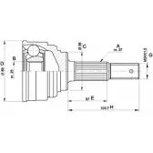 Шрус граната OPEN PARTS CVJ5319.10 2771911 JL9M3 Q8VU L