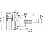 Шрус граната OPEN PARTS CVJ5321.10 D ABIN NH8NE2M 2771912