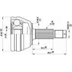 Шрус граната OPEN PARTS 2771926 X R5DA E4INY2 CVJ5351.10