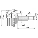 Шрус граната OPEN PARTS J8DJBR 0 OHKFX 2771952 CVJ5388.10