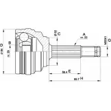 Шрус граната OPEN PARTS 5J A1PLB CVJ5389.10 VCR0R1 2771953