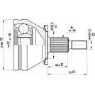 Шрус граната OPEN PARTS C T2ST HM5XDR4 CVJ5435.10 2771983