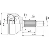 Шрус граната OPEN PARTS 2771985 J5Z4PY S7 3M6 CVJ5437.10