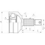 Шрус граната OPEN PARTS 6W5COPM 6R K6O6 CVJ5459.10 2771996