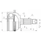 Шрус граната OPEN PARTS 30 CEQFJ 2772023 QJF5586 CVJ5512.10