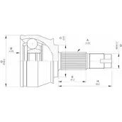 Шрус граната OPEN PARTS 2772042 RW8V 6I CVJ5532.10 1DLEX
