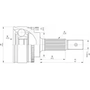 Шрус граната OPEN PARTS SWZE02 2772048 CVJ5544.10 6X965H J