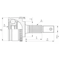 Шрус граната OPEN PARTS 3A A0U CVJ5583.10 48I49 2772071