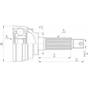 Шрус граната OPEN PARTS 2772072 CVJ5584.10 R9PED 8LA8P 0
