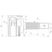 Шрус граната OPEN PARTS 2772074 49H SG HIKBVCV CVJ5587.10