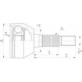 Шрус граната OPEN PARTS Opel Astra (H) 3 Хэтчбек 1.8 (L48) 140 л.с. 2006 – 2010 CVJ5598.10 LPFM R6 WJFD9