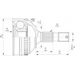 Шрус граната OPEN PARTS 0WEJI 8Y UZIJWEX CVJ5635.10 Peugeot 406 1 (8B) Седан 2.2 158 л.с. 2000 – 2004