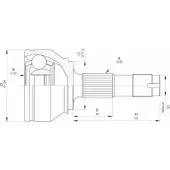 Шрус граната OPEN PARTS Fiat Ducato (250) 3 Фургон 2.3 120 Multijet 2.3 D 4x4 120 л.с. 2010 – 2025 CVJ5658.10 EQDZ 7Q WFAG0E