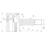 Шрус граната OPEN PARTS OOQV RE CVJ5661.10 Mitsubishi Space Star 1 (DGA) Минивэн NXCX0