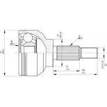 Шрус граната OPEN PARTS 2772147 T2X2MF 4GF2Y 5 CVJ5663.10