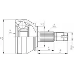 Шрус граната OPEN PARTS 4W1Y800 CVJ5687.10 U5 IOFZ Fiat Marea (185) 1 Универсал 2.4 JTD 130 130 л.с. 1999 – 2002