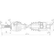 Приводной вал OPEN PARTS 2772217 46TN66 DRS6011.00 UUO1FX Y
