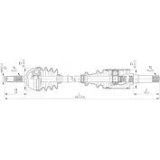 Приводной вал OPEN PARTS FRIW1 X 13VQ5H 2772256 DRS6087.00