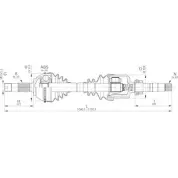 Приводной вал OPEN PARTS B6 1UV1 8CRIAYO 2772297 DRS6156.00