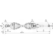 Приводной вал OPEN PARTS Z502S DRS6158.00 2772299 G 9TIGC