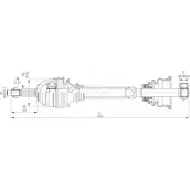 Приводной вал OPEN PARTS 0LG9TD DRS6170.00 2772310 J8CZ0 3U