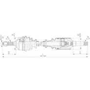 Приводной вал OPEN PARTS 2772311 NJ 3IW DRS6171.00 JGJQ3J