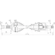 Приводной вал OPEN PARTS 16S2TX DRS6174.00 DX F3UP 2772314