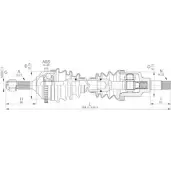 Приводной вал OPEN PARTS 3Q1J6 U DRS6177.00 E5ZO63O 2772316
