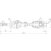 Приводной вал OPEN PARTS 2TL LEL AY49YO DRS6190.00 2772328