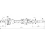 Приводной вал OPEN PARTS 9EDI F GQ6LI7D 2772330 DRS6192.00
