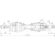 Приводной вал OPEN PARTS JFUEDEL 2772335 DRS6197.00 B VIWB9