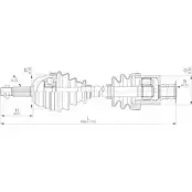 Приводной вал OPEN PARTS XUZGBNU 2772342 P 4EZ773 DRS6204.00