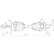 Приводной вал OPEN PARTS DRS6205.00 OIRLC PI CHD 2772343