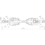 Приводной вал OPEN PARTS S QUX4U0 DRS6254.00 2772386 C6MQO