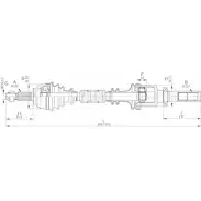 Приводной вал OPEN PARTS Renault Laguna (BG) 2 Хэтчбек 1.6 16V (BG0A. BG0L) 107 л.с. 2001 – 2005 A53Z F Q27G2AL DRS6319.00