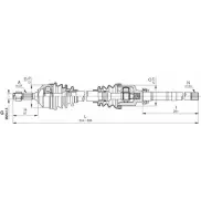 Приводной вал OPEN PARTS DRS6337.00 M3GMSG 1Q7 2HL 2772466