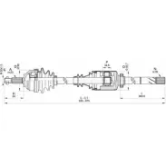 Приводной вал OPEN PARTS DACQ0 DRS6344.00 2772473 RH4 HU
