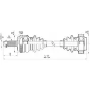 Приводной вал OPEN PARTS Bmw 1 (E87) 1 Хэтчбек 5 д 1.6 116 i 115 л.с. 2003 – 2011 DRS6358.00 NVP XE Q1NE7