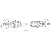 Приводной вал OPEN PARTS DRS6367.00 Peugeot 207 1 (WA, WC, PF1) Хэтчбек 1.4 72 л.с. 2006 – 2025 7OFMVN QNZ 8E0