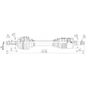 Приводной вал OPEN PARTS 2772514 NQHUUB QL AR5NK DRS6387.00