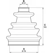 Комплект пылника, приводной вал OPEN PARTS 0GCAN6 B NZR1N SJK7010.00 2774677