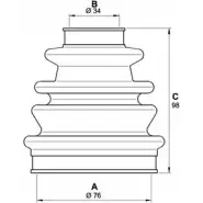 Комплект пылника, приводной вал OPEN PARTS 5Q K18 2774681 LMP1W SJK7014.00